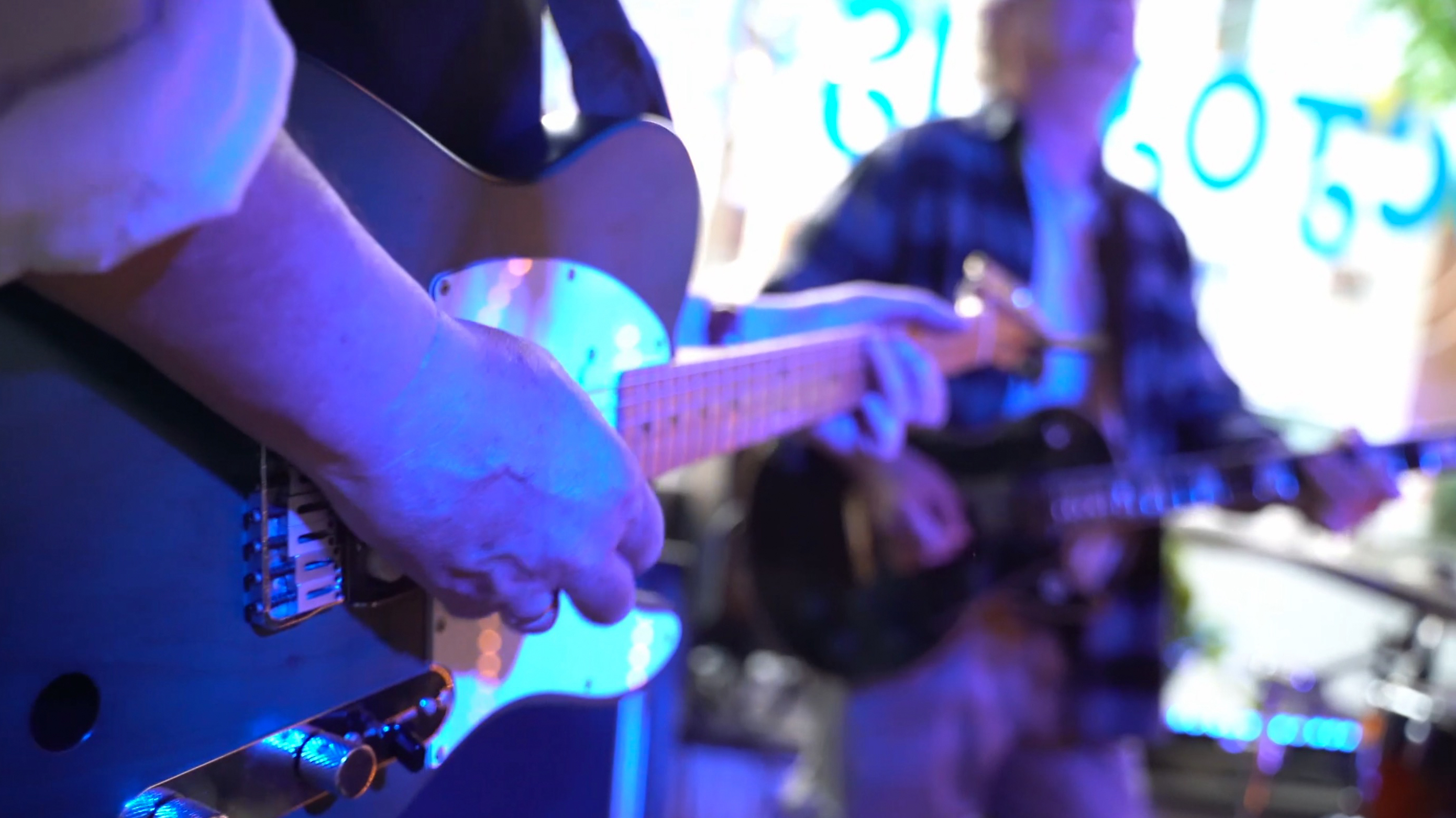 Joe und Dieter an den Gitarren