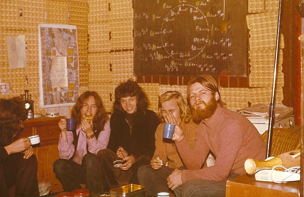 1975 - die Band "BLURTZ" in der Bio-Baracke in Büsum